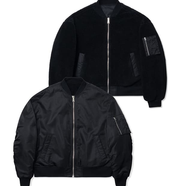무신사스탠다드 오버사이즈 리버서블 플리스 MA-1 보머 자켓 2XL