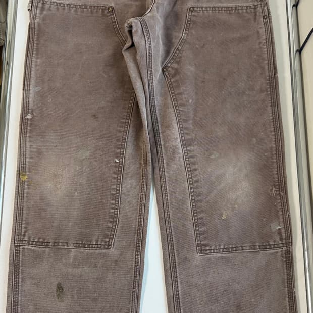빈티지 칼하트 더블니 팬츠 브라운