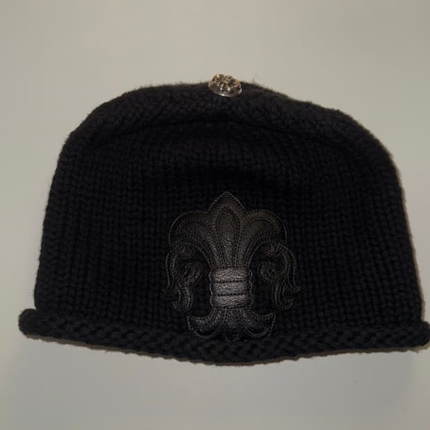 급처) 크롬하츠 레더 패치 플레어 비니 코튼