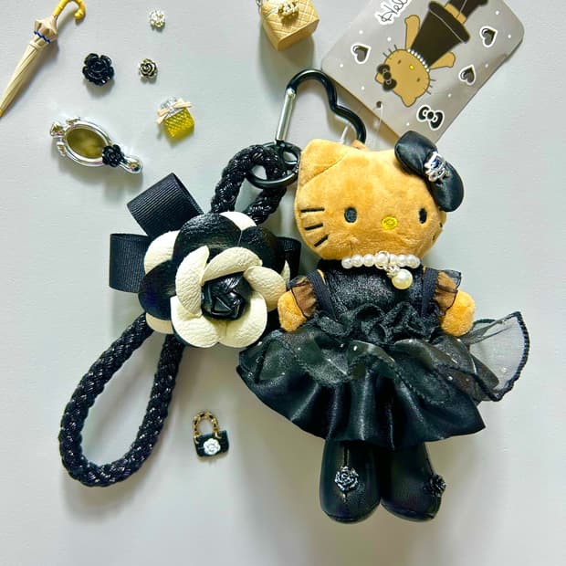 롱다리키티커스텀키링(3)