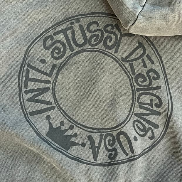 스투시 부아나 후드 차콜