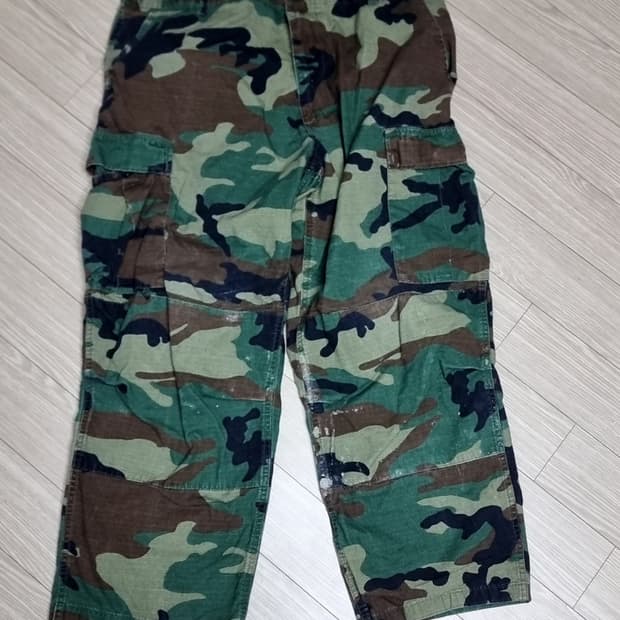 미군 우드랜드 카모 밀리터리 카고 바지(실측)