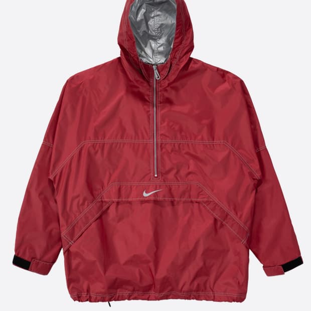 90s 나이키 레드 아노락 후드 바람막이