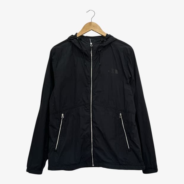 노스페이스 경량 후드 바람막이 남성 105 블랙 홀겹