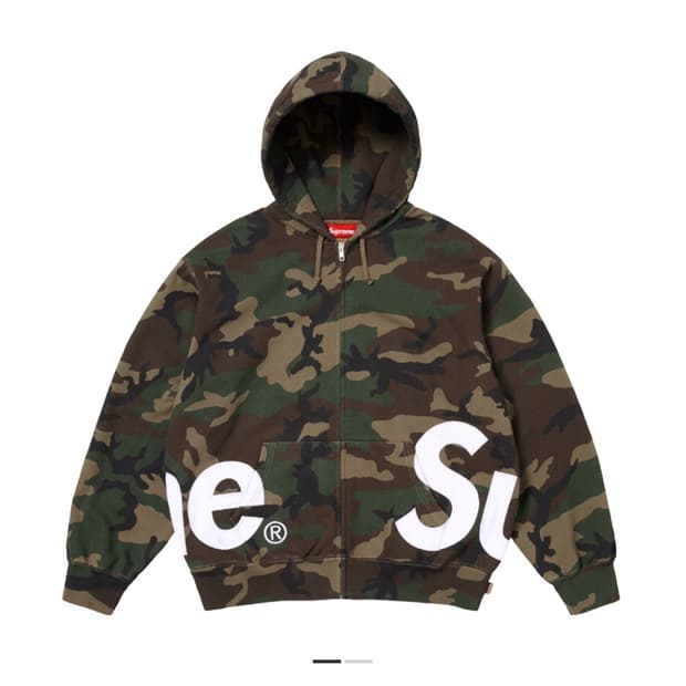 슈프림 후드집업 카모 m