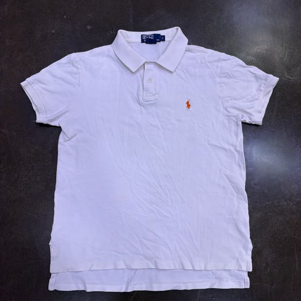 폴로 랄프로렌 커스텀핏 폴로티 pkt 카라티 반팔티 L