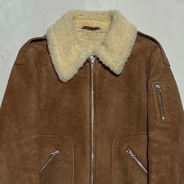 XS A.P.C. 스웨이드 무스탕 자켓