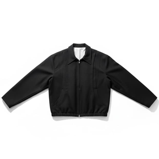 쿠어 울 블루종 (블랙) L