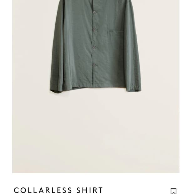 르메르 카라리스 드라이실크 셔츠 에쉬 그레이 46