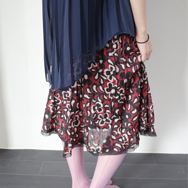 vintage flower skirt