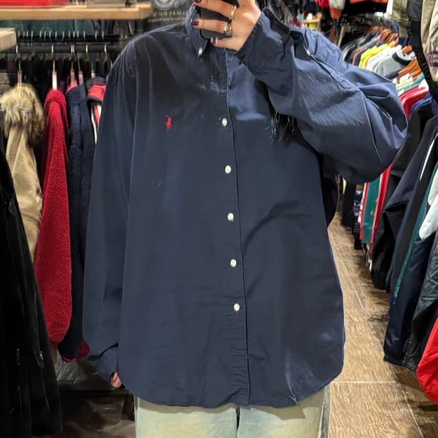 [HI] Polo 폴로 긴팔셔츠 네이비