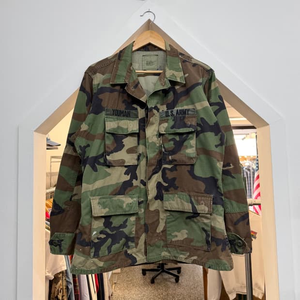 US Army 미군 우드랜드 카모 셔츠 자켓 (M)  
