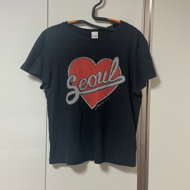 REDONE 서울 하트 반팔티셔츠