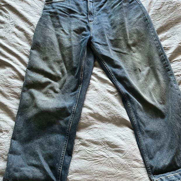 Carhartt Brandon Pants Blue Worn Washed