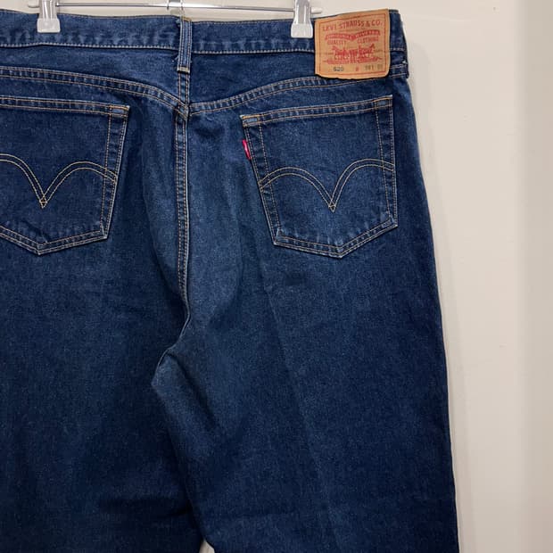 리바이스 620 페이퍼택 루즈핏 중청 데님팬츠