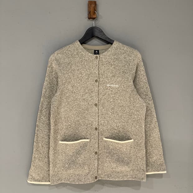 Montbell 몽벨 스냅 버튼 포켓 플리스 가디건