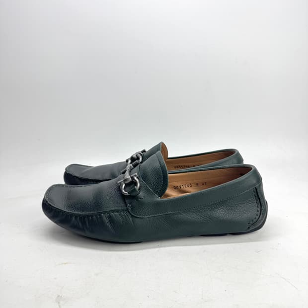 270) 페라가모 간치니 드라이빙슈즈 로퍼 딥그린