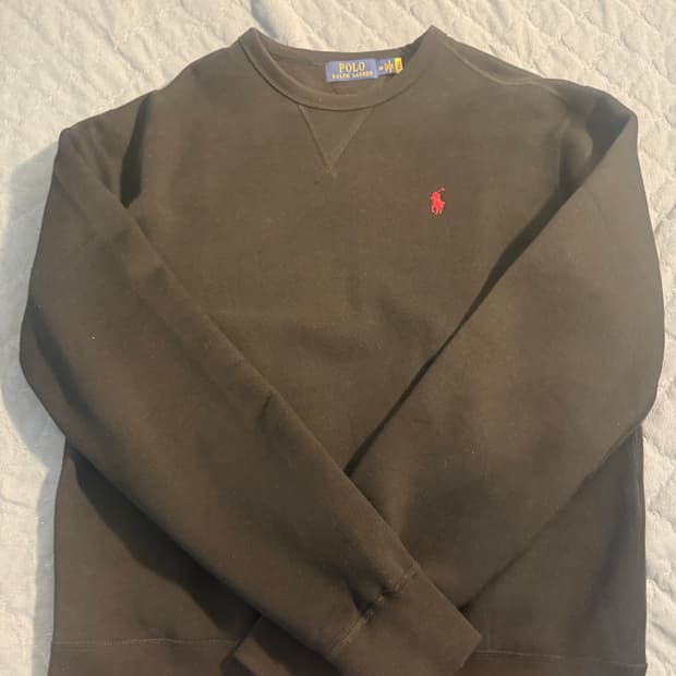 폴로 블랙 맨투맨 (기모)