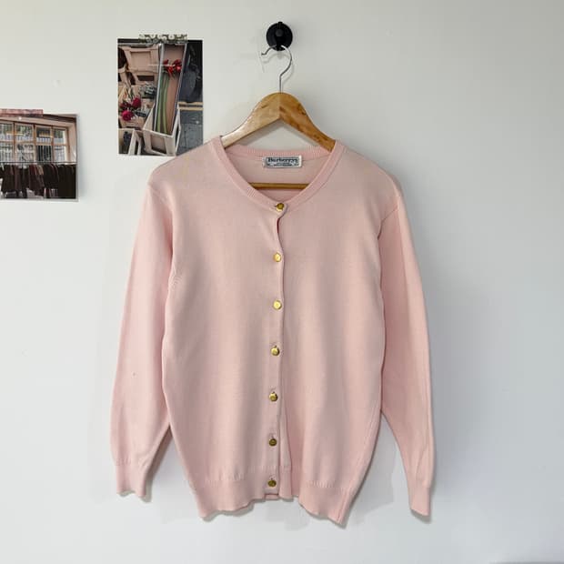 [M] 버버리 금장 니트 가디건