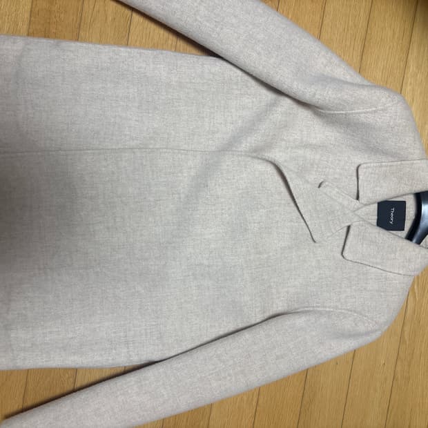 띠어리 실리나 울 코트 베이지 S