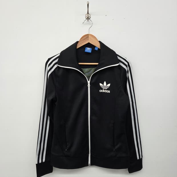 아디다스 져지 삼선 트랙 자켓 블랙 여s