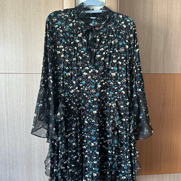 ZARA 자라 베이직 컬렉션 플라워 원피스 S사이즈