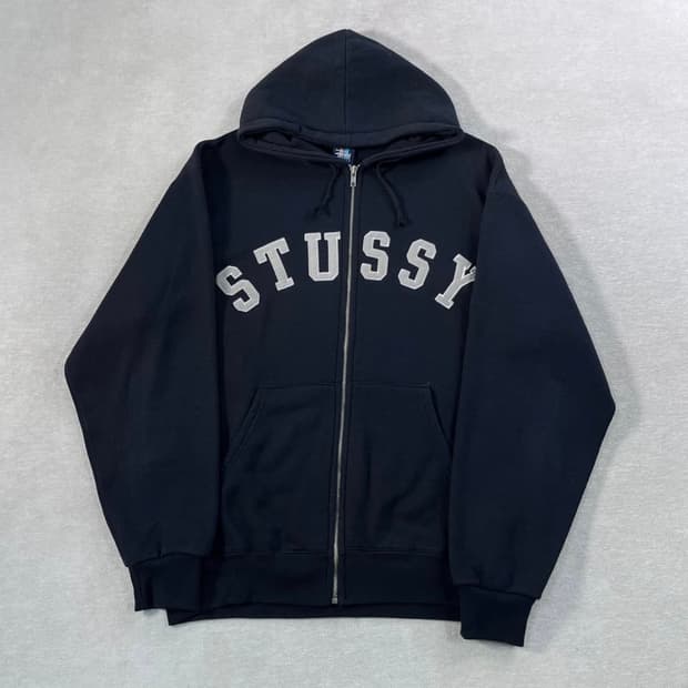 105 스투시 90s 아치로고 후드집업