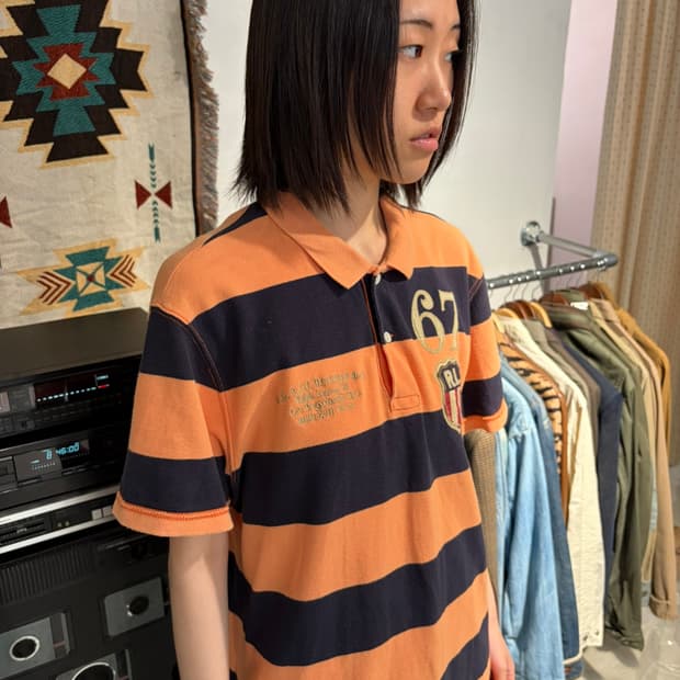 Polo Jeans 67 패치 반팔 카라티