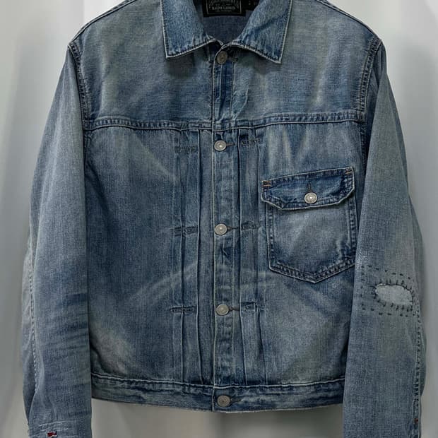 폴로 컨트리 Type1 디스트레스드 리페어 트러커 데님자켓