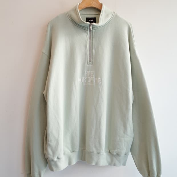 HUF 허프 하프집업 맨투맨 