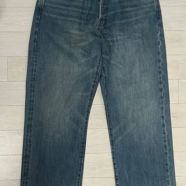 아웃스탠딩 30S CINCH BACK SELVEDGE WIDE PANTS