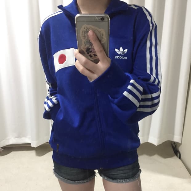 아디다스 일본 국가대표 올드스쿨 2006 블루 트랙탑 져지