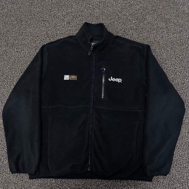 Jeep 지프 후리스 집업 자켓 블랙 110(2XL)