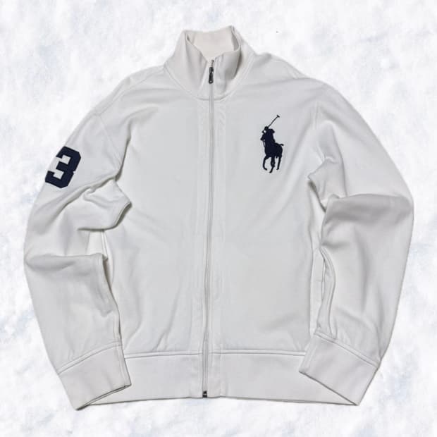 폴로 랄프로렌 빅포니 화이트/네이비 집업