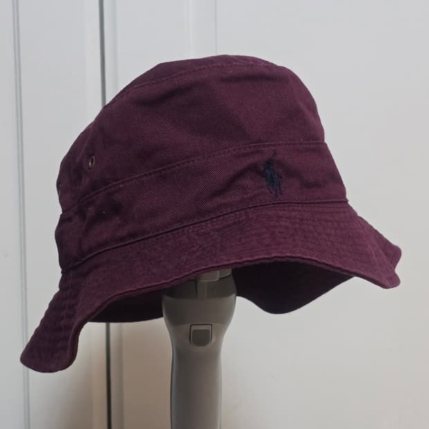 폴로랄프로렌 스몰 포니 버킷햇 버건디 M