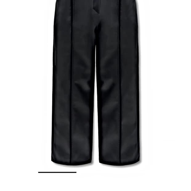 (새상품) 0104 공일공사 레더 레이스 트리밍 팬츠 코이세이오 플노팔