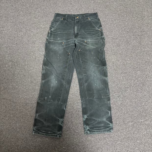 칼하트 b01 더블니 블랙 