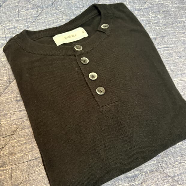 웨이비니스 헨리넥 니트 블랙 2