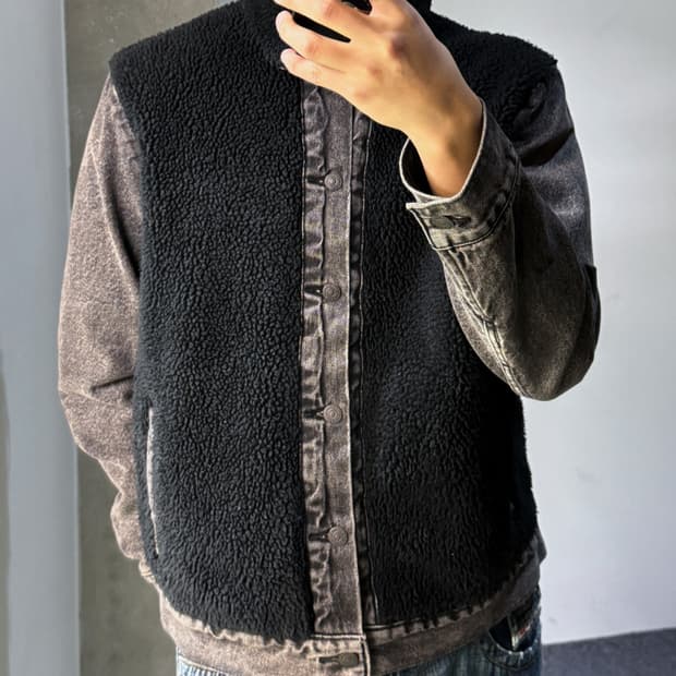 리바이스 프리미엄 빅 E 셰르파 자켓