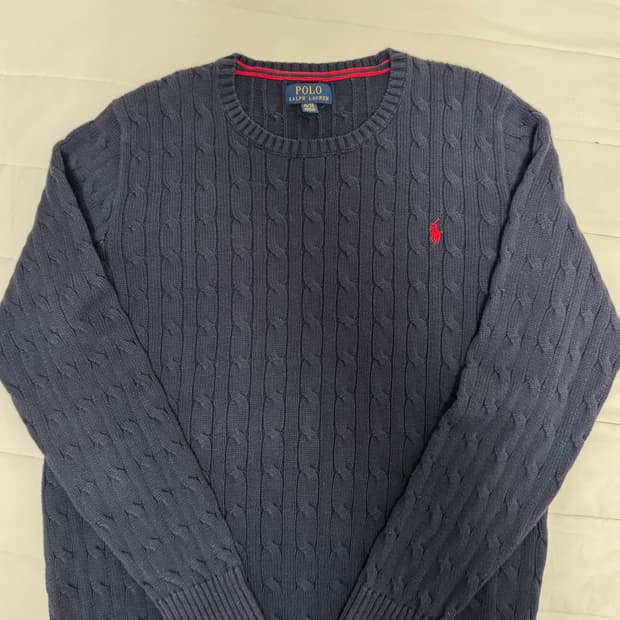 폴로 랄프로렌 케이블 니트