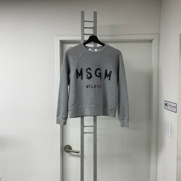 MSGM 그레이 맨투맨 S(W)