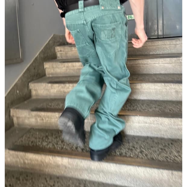 MPa CALF POCKET PANTS (EMERALD) !L SIZE!