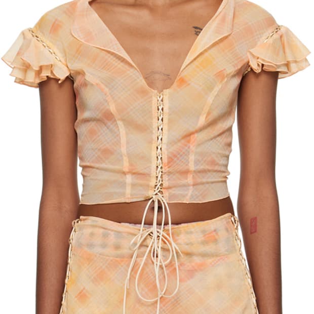 KNWLS Pink Scallop Blouse 