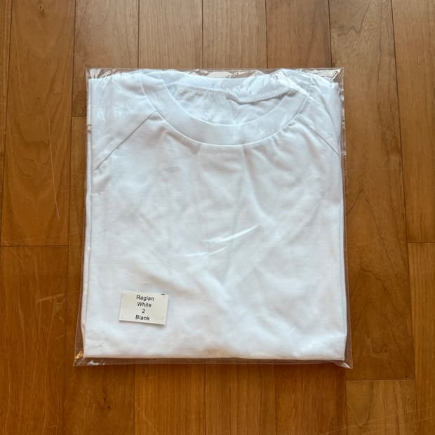 2 이지 고샤 블랭크 TS-02 티셔츠 화이트