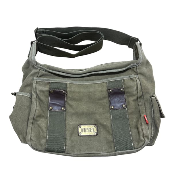 00s 디젤 아카이브 캔버스 숄더백