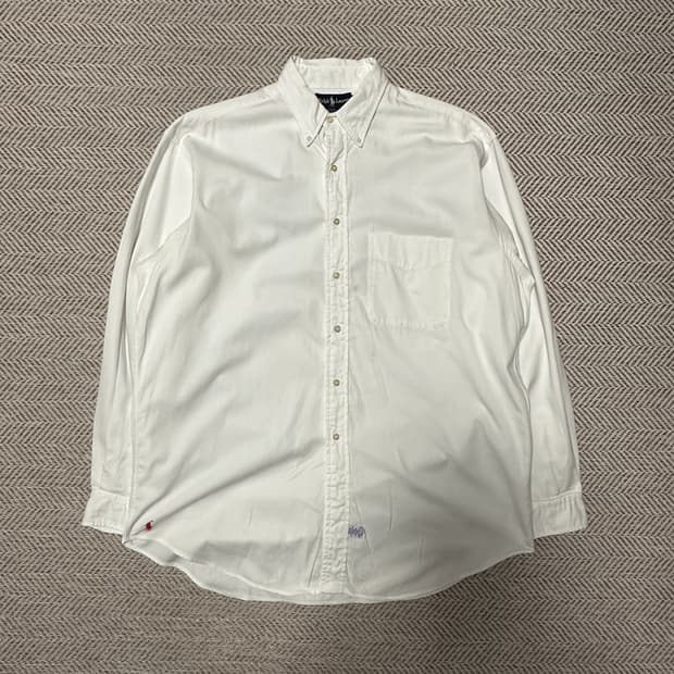 POLO RALPH LAUREN usa made white shirt