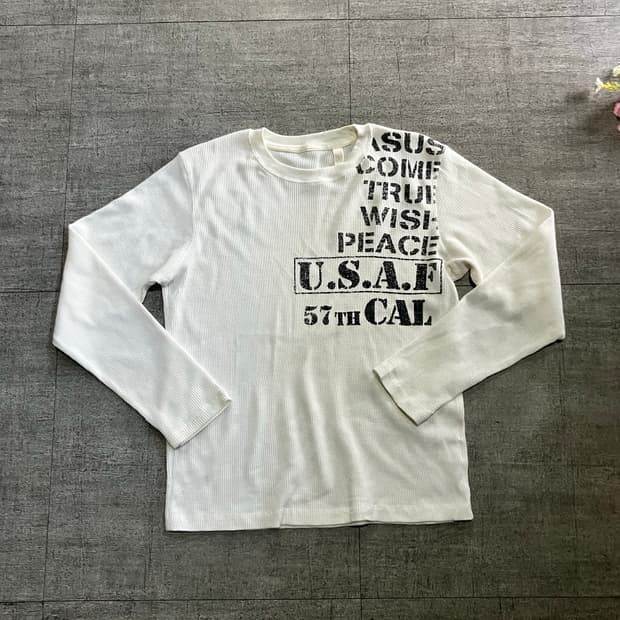 일본빈티지 오리엔탈펑크 핀터깔y2k 넥레터링 니트스웨터