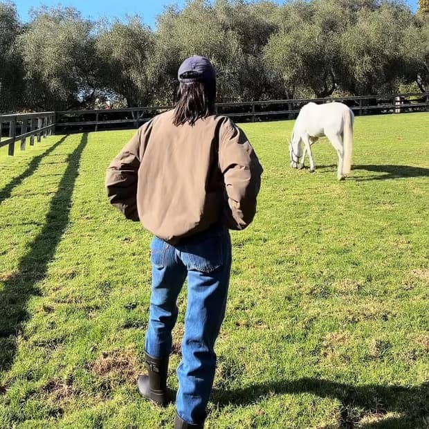 LL bean 워밍업 자켓 플리스 토프브라운