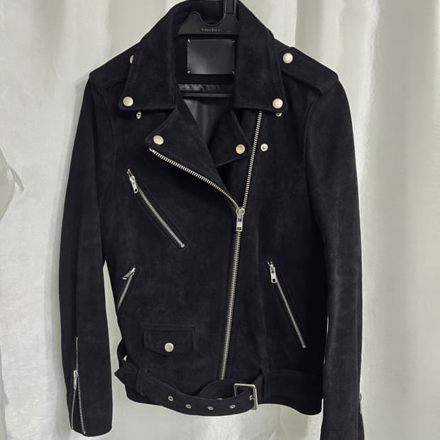 비바스튜디오 블랙 소가죽 라이더 자켓 (1667)