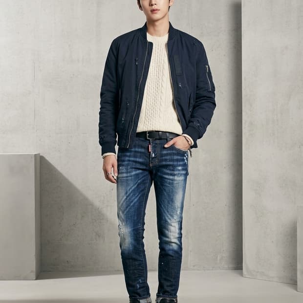 DSQUARED2 디스퀘어드2 페인트 워싱 슬림 진